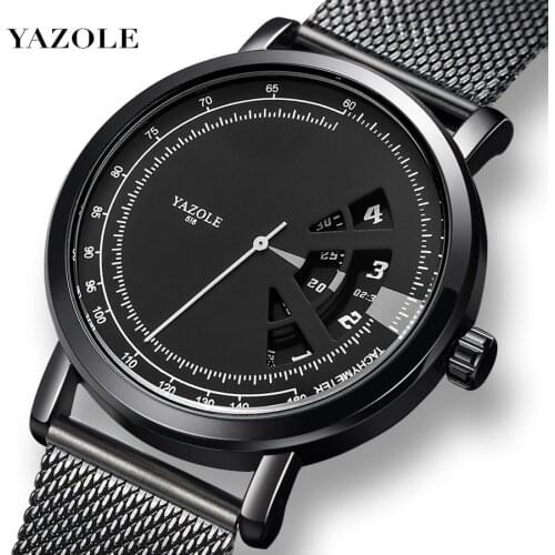 Top Brand Men Military Sport Watch Mens Watches Waterproof Mens Wristwatch Stainless Quartz Male Clock Relogio Masculino YAZOLE