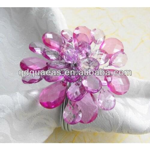 Acrylic napkin ring wedding napkin holder