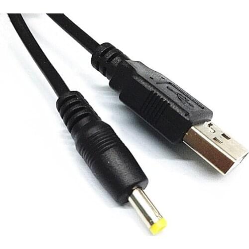 USB-A to DC 5v 4.0mm/1.7mm power adapter cable lead 100cm charger for Sony-PSP for dvd for tablet pc