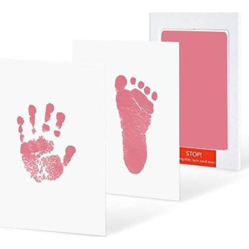 Non-Toxic Baby Handprint Footprint Imprint Kit Baby Souvenirs Casting Newborn Footprint Ink Pad Infant Toy Gifts