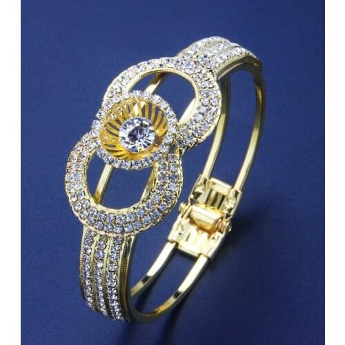 New fashion noble multilayer zircon stainless steel full diamond bracelet bracelet wholesale Bracelet