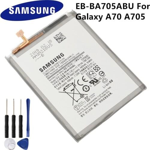 Original Samsung Battery EB-BA705ABU For Samsung Galaxy A70 A705 SM-A705 Genuine Battery 4500mAh