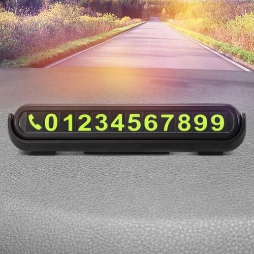 Luminous Car Air Freshener Phone Number Plate For Kia Rio K2 Sportage Soul Mazda 3 6 CX-5 Lada Skoda Octavia A5 A7 Superb Yeti