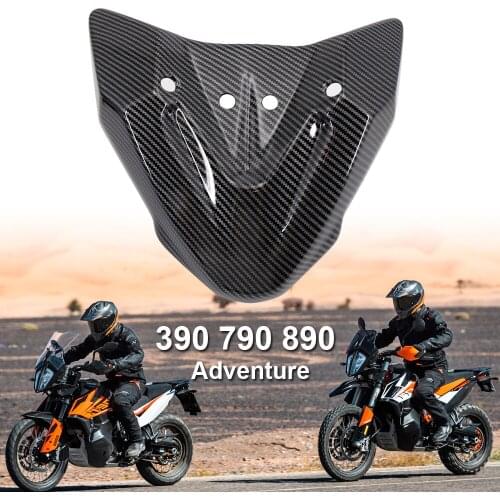 Motorcycle Front Beak Frame Nose Fairing Cowl Fender Carbon Fiber For 390 790 Adventure ADV 890 ADV 2019 2020 2021