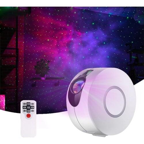 Starry Sky Projector Usb Wireless Remote Control Rotating Colorful Night Light Romantic Led Star Projection Lamp Children Gift