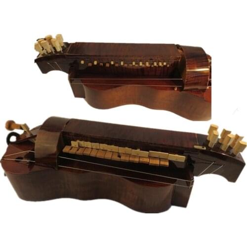 Hand Made maple wood 6 strings 24 keys beautiful Hurdy Gurdy #3