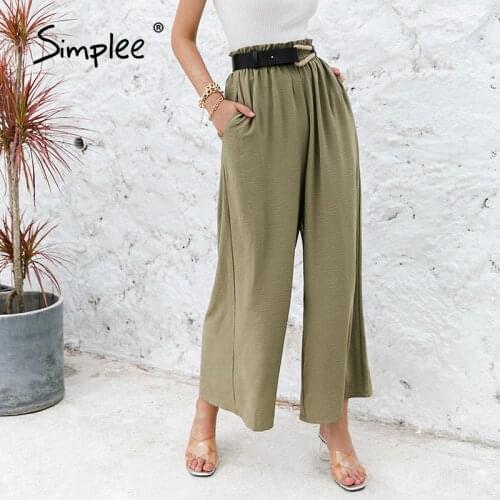 SIMPLEE Women's Classic Trousers