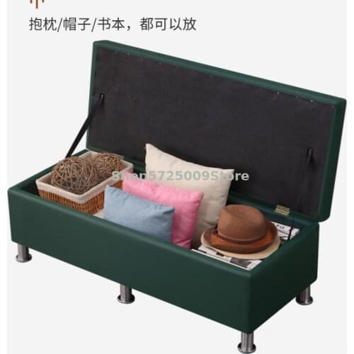 Shoe Changing Stool Household Doorstep Shoe Cabinet Clothing Store Sofa Rectangular Bed End Storage Stool Storage Can Sit Bench