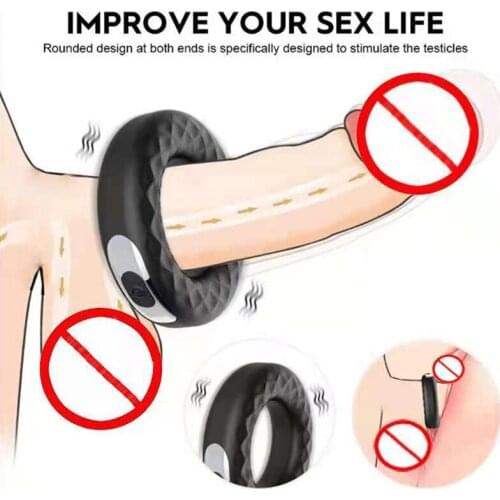 Mens Charging Vibration Lock Fine Ring Donut Remote Control Penis sex Ring ex Toys for Men Male Vibrating Cock Delay male Ring