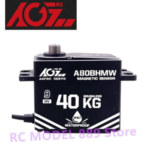 RC MODEL AGF A80BHMW 40kg Waterproof High Torque Brushless Servo Digital Servo for Remote Car and Boat