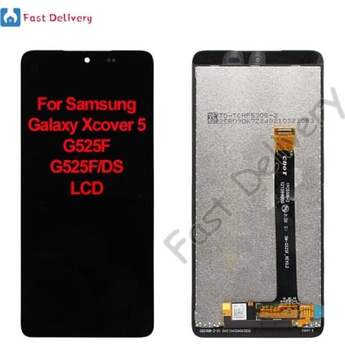 For Samsung Galaxy Xcover 5 G525 G525F G525F/DS LCD Display Touch Screen Digitizer Assembly Replacement Accessory 100% Tested