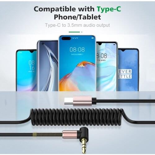 1pcs Type C 3.5mm Jack Earphone USB C To 3.5mm AUX Headphones Adapter Audio Cable For Huawei Xiaomi Samsung Smartphones