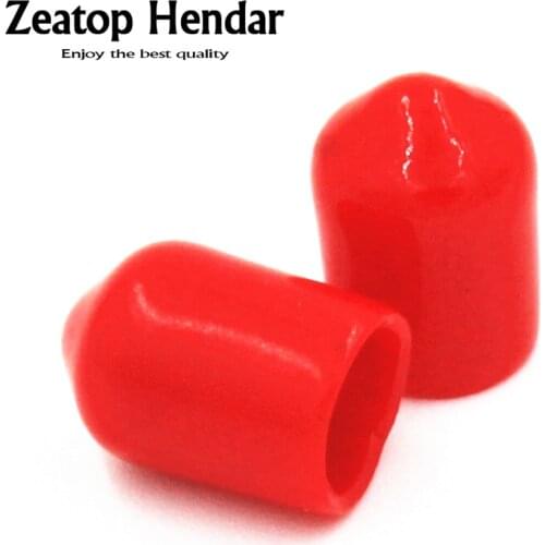 10Pcs SMA Rf Ham Radio Antenna Plastic Plastic Covers Dust Cap Red Caps Connector