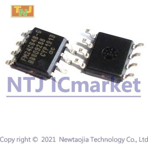 5 PCS FM24C64B-GTR SOP-8 FM24C64B-G FM24C64 64Kb Serial 5V F-RAM Memory