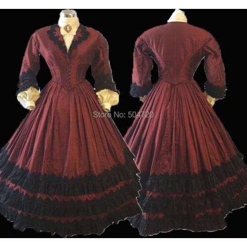 Tailored! 18 Century French Duchess Retro medieval Renaissance Reenactment Theatre Civil war Victorian dress HL-481