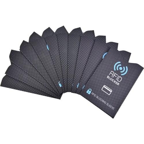 Anti-theft RFID Card Protector For Bank Card RFID Blocking Sleeve Wallet Lock Identity Anti-theft Protective Cover