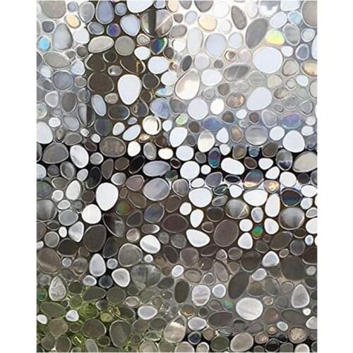 3D Anti-Heat Electrostatic Solar Glass Film & UV film Window Blinding Film Static Opaque Glass Glass Stickers for Bathroom Bedro