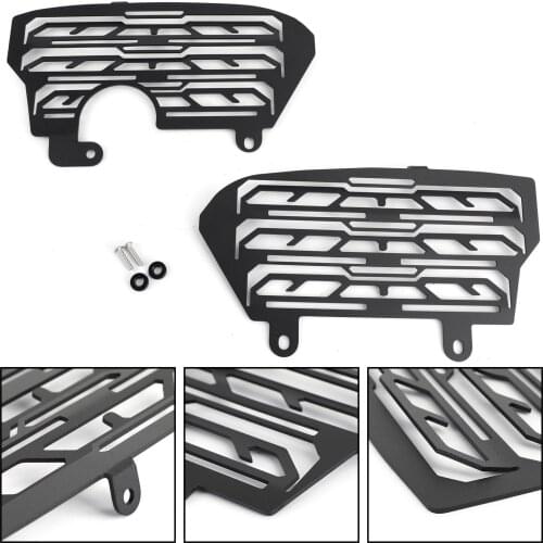 Areyourshop Radiator Guard Cover Grill Black Fit for Honda CRF1000L Africa Twin 2016 2017 2018 2019 Motorcycle Accessories Parts
