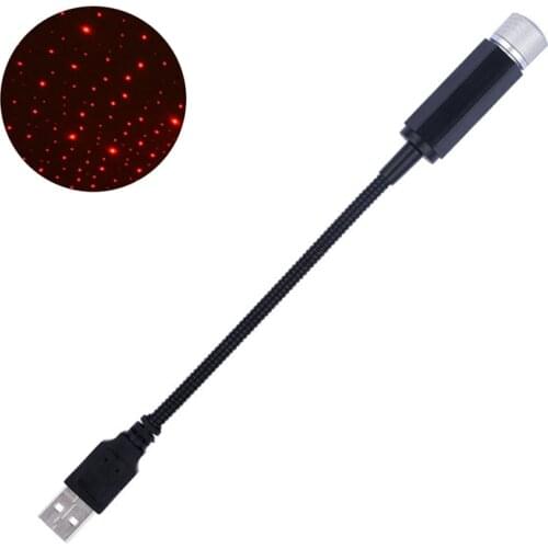 Car Roof Star Light Mini Durable Ambient LED Starry Atmosphere Projector Lamp USB Auto Decoration Night Lamp 2021 New