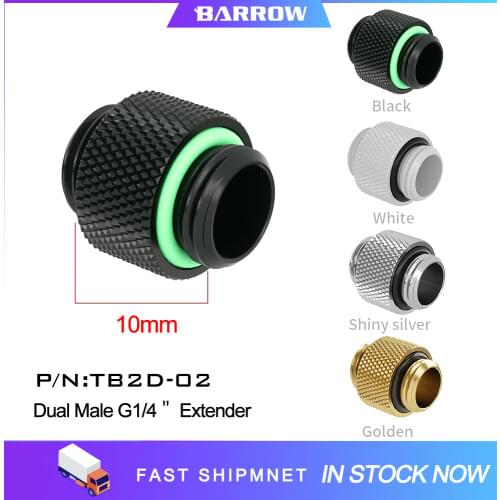 BARROW G1/4 Male to Male Connectors / Extender 10mm M to M Dual Male Fitting Accessories Metal Fittings