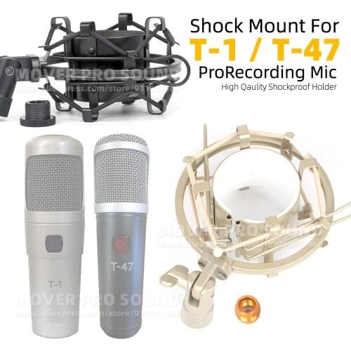 Anti Vibration Microphone Shock Mount Mic Stand Shockproof For Behringer T1 T47 T-1 T-47 T 1 47 Tube Recording Suspension Holder