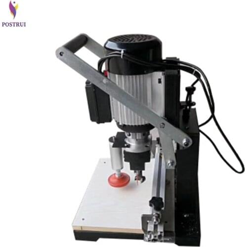 Woodworking hinge drill portable cutting machine three in one CNC multi-function semi-automatic drilling machine lathe DIY tool