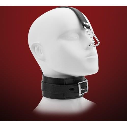 Erotic Sexy Slave Collar with Nose Hook Fetish Bdsm Bondage Restraints Harness Couples Adult Games Sex Toys for Women Sex Shop