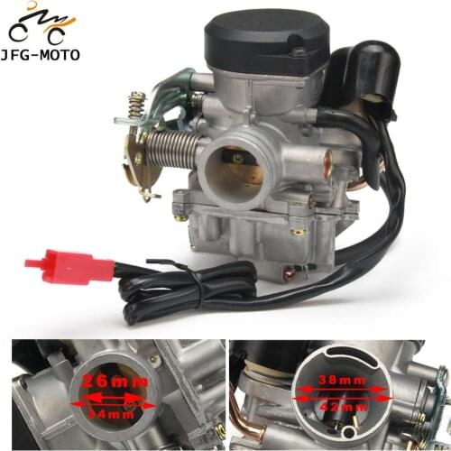 Motorcycle CVK26 CVK 26MM Carburetor Carb Replacement For Keihin ATV Scooters GY6 150-250CC 150 250 Engine Dirt Pit Bike Racing