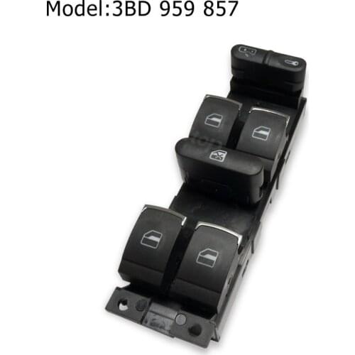 Master Window Control Switch Button 3BD959857 For Volkswagen Golf 1998-2005 MK4 Passat Driver Front Left Side B5 3BD 959 857