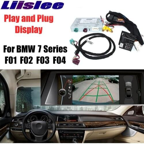 Liandlee For BMW 7 F01 F02 F03 F04 CCC CIC NBT EVO Parking Camera Interface Reverse Back Up Camera Kits Display Upgrade