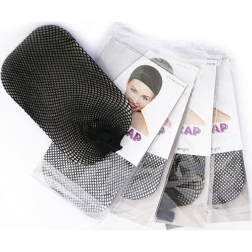 Top Sale Hairnets good Quality Mesh Weaving Black Wig Hair Net Making Caps Weaving Wig Cap & Hairnets