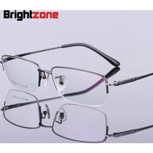 Myopia Spectacles Frame Pure Frame Pure Titanium Frame Male Danyang Half Frame Exceed Light Business Affairs Pure Titanium 994