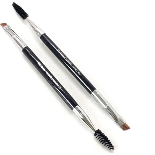 PRO brow brush #20 Double-Ended Dense Hair Brow Powder Makeup Cosmetics Brush with Spoolie
