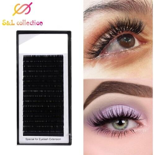 16 line 8-15MM Mix High-quality Faux Mink Eyelash Extensions Individual False Eyelashes C D soft and natural eyelashes extension