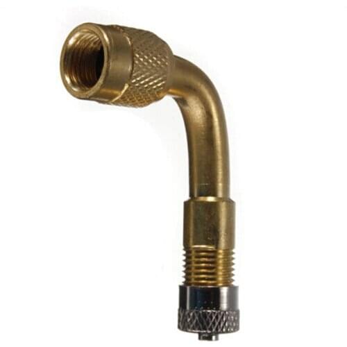 1Pcs Metal Bicycle Valve Extension Rod Inflatable Nozzle Extension 90 Degree Extension Tube Car Motorcycle Tire Brass