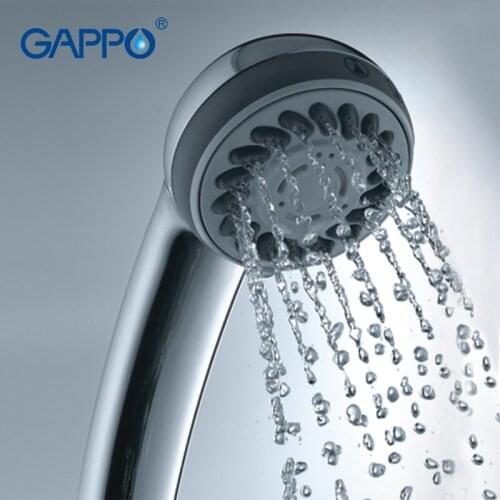 Gappo 1Pc Top Quality Three Ways Round hand shower heads bathroom accessoriess ABS in chrome Plated water saving shower head G03