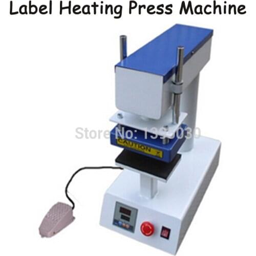 1PC Label Heating Press Machine Pyrography Press Machine Hot Stamping Area 10*15CM Logo Label Heat Press Machine 110/220V