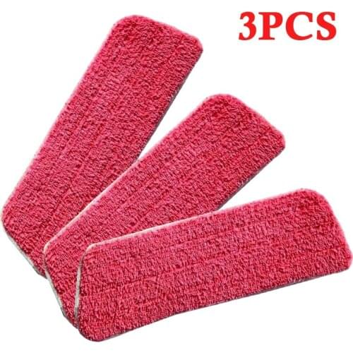 3pcs Water Spray Mop Sweeper Cloth Head Parts Replace Microfiber Reusable Pads