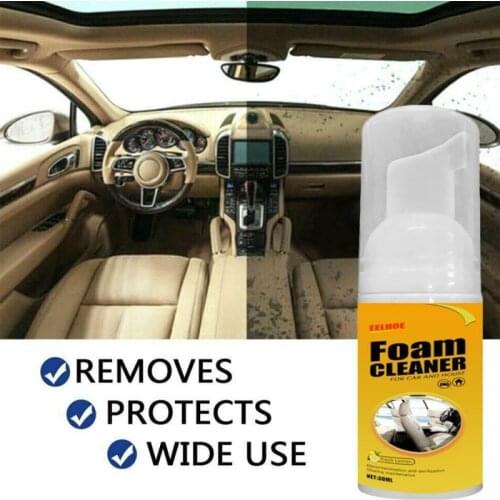 30ml Car Interior Cleaning Foam Cleaner Car Seat Interior Car Cleaner Auto Leather Clean Wash Maintenance Surfaces Foaming Agent