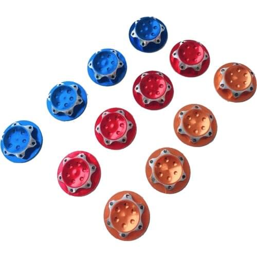 4Pcs/set RC Buggy 1/8 Scale 17mm Dust Lock Nuts Adapter for RC Off-Road Truck Redcat LOSI Team-C Wheel and Rims Nut