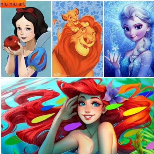 Disney Anime Lilo Stitch Nani Cartoon Diamond Painting Round Diamond Mosaic Embroidery Childrens Room Decor Handwork