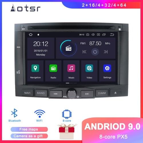 DSP Android 9.1 Car GPS Navigation Car DVD Player For Peugeot 3008 2009-2016 Auto Stereo Radio Multimedia player Head Unit Video