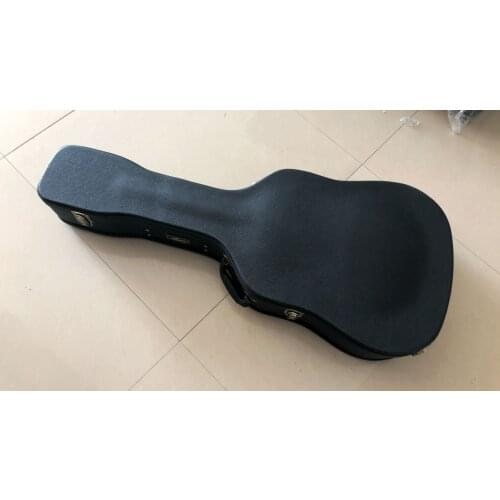 Free shipping AAA case not sell seperate new Folk Acoustic Guitar hardcase arched hardcase good for 41 inches acoustic guitar