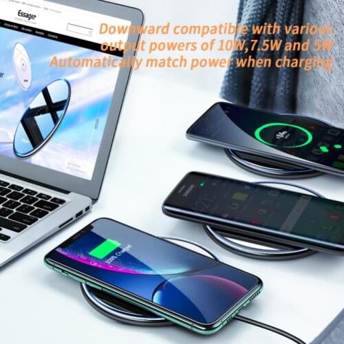15W Qi Fast Wireless Induction Charger Pad For IPhone Samsung BN4C For IPhone 11 Pro Xs Max X Xr 8 For Samsung S20 For Xiaomi