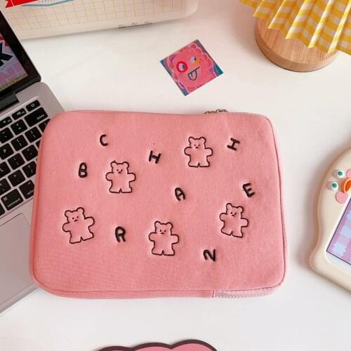 Girls Ins Pouch for iPad Air 4 Case 2020 Pro 11 10.5 Air 1 2 3 Storage Bag Handbag iPad 10.2 8th Cover Sleeve Korea Tablet Cover