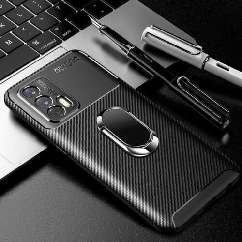 Luxury Phone Case For Realme X7 Max GT C21 C20 V11 V15 Realme 7 Pro X7 6 Realme Q3 Pro Q2 C3 case Soft bracket ring Cover