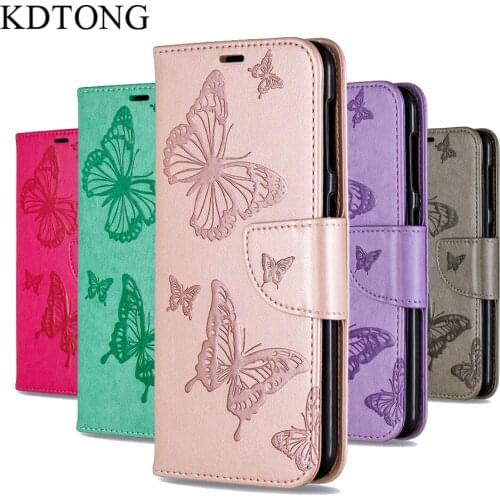 Case sFor Samsung Galaxy A01 A11 A21 A31 A41 A51 A71 A20 A30 A40 A50 A70 S9 S10 S20 Plus Ultra Case Butterfly Flip Leather Cover