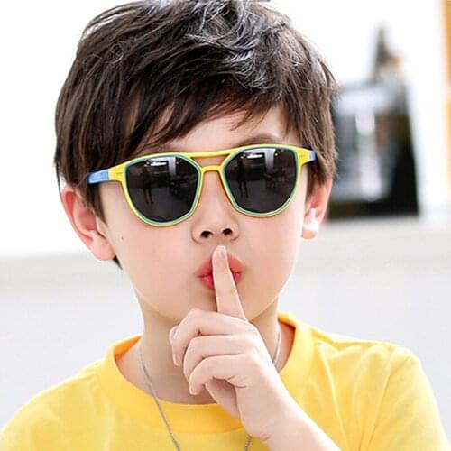 Childrens Boys Sunglasses Girls Kid Shades Bright Lens UV400 Protection Brand Designer Fashion Accessories Baby Outdoor S8172