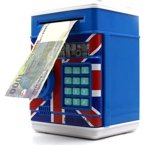 ATM Password Money Box Electronic Piggy Bank Cash Coins Saving Box ATM Bank Safe Box Kids Toys Gift Automatic Deposit Banknote