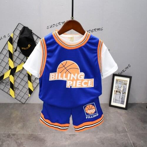 2020 summer Boy causal t-shirt + shorts two-piece flower boys clothing baby boy sets childrens set kids ports suits 82